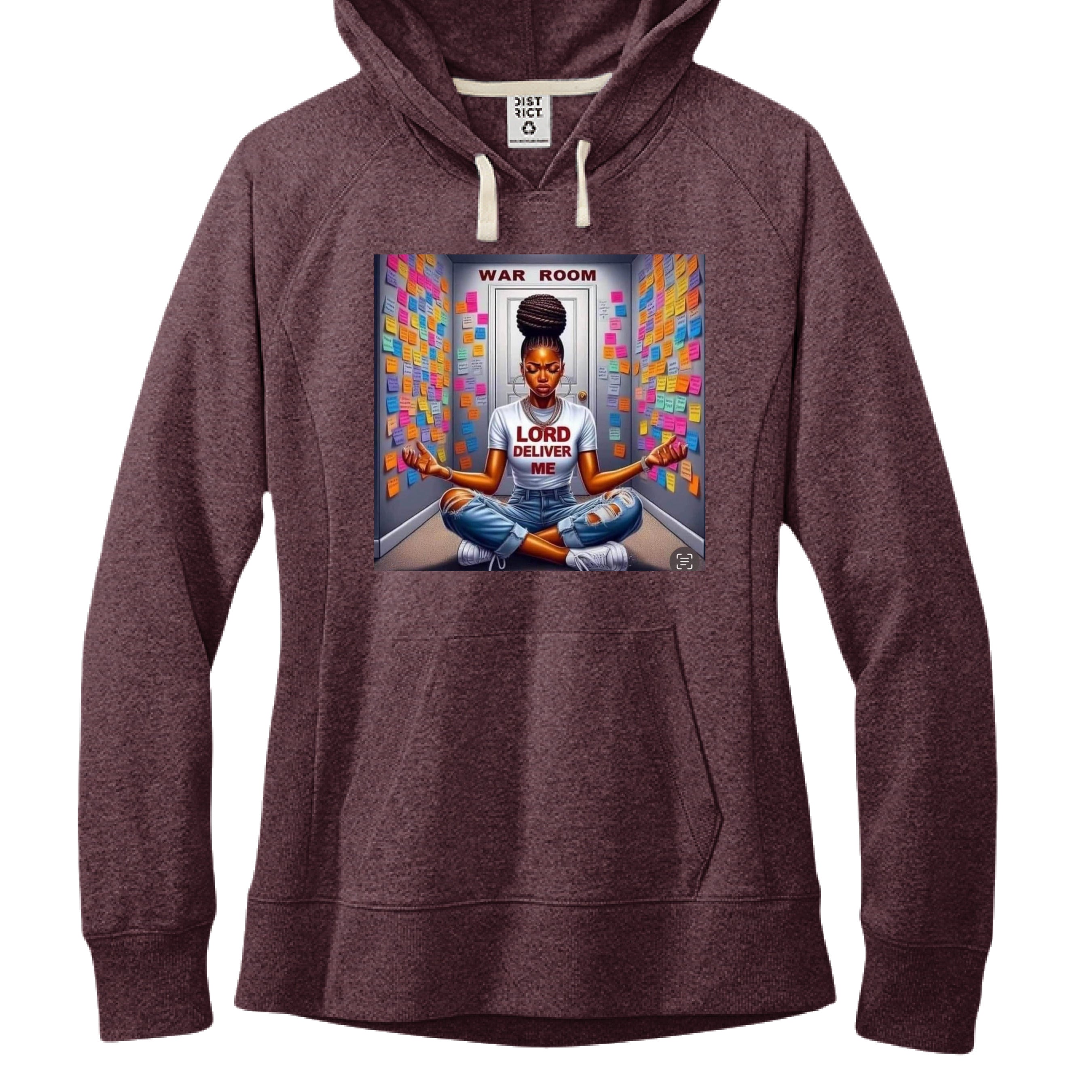 Maroon Heather - FRONT